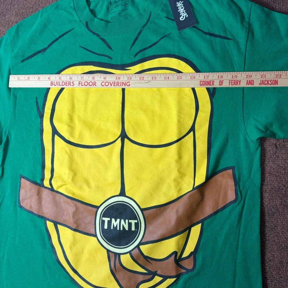TMNT Teenage Mutant Ninja Turtles Costume T-Shirt Green Spencers Mens Large New